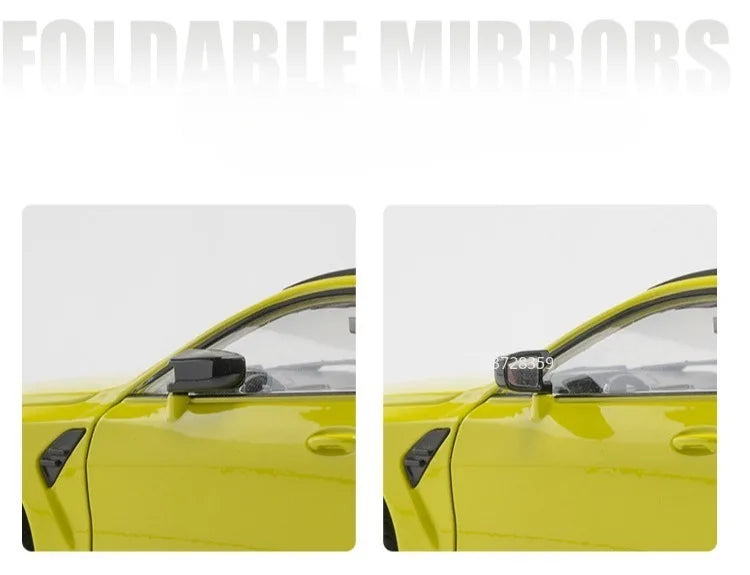 1:24 Miniature M4 or 760Li Model Toy Cars Alloy Diecast Sound Light Doors Opened Pull Back Shock Absorption Toy Vehicles Kids Gifts