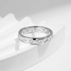 💍✨ MODIAN Geometric CZ Eternity Band – 925 Sterling Silver