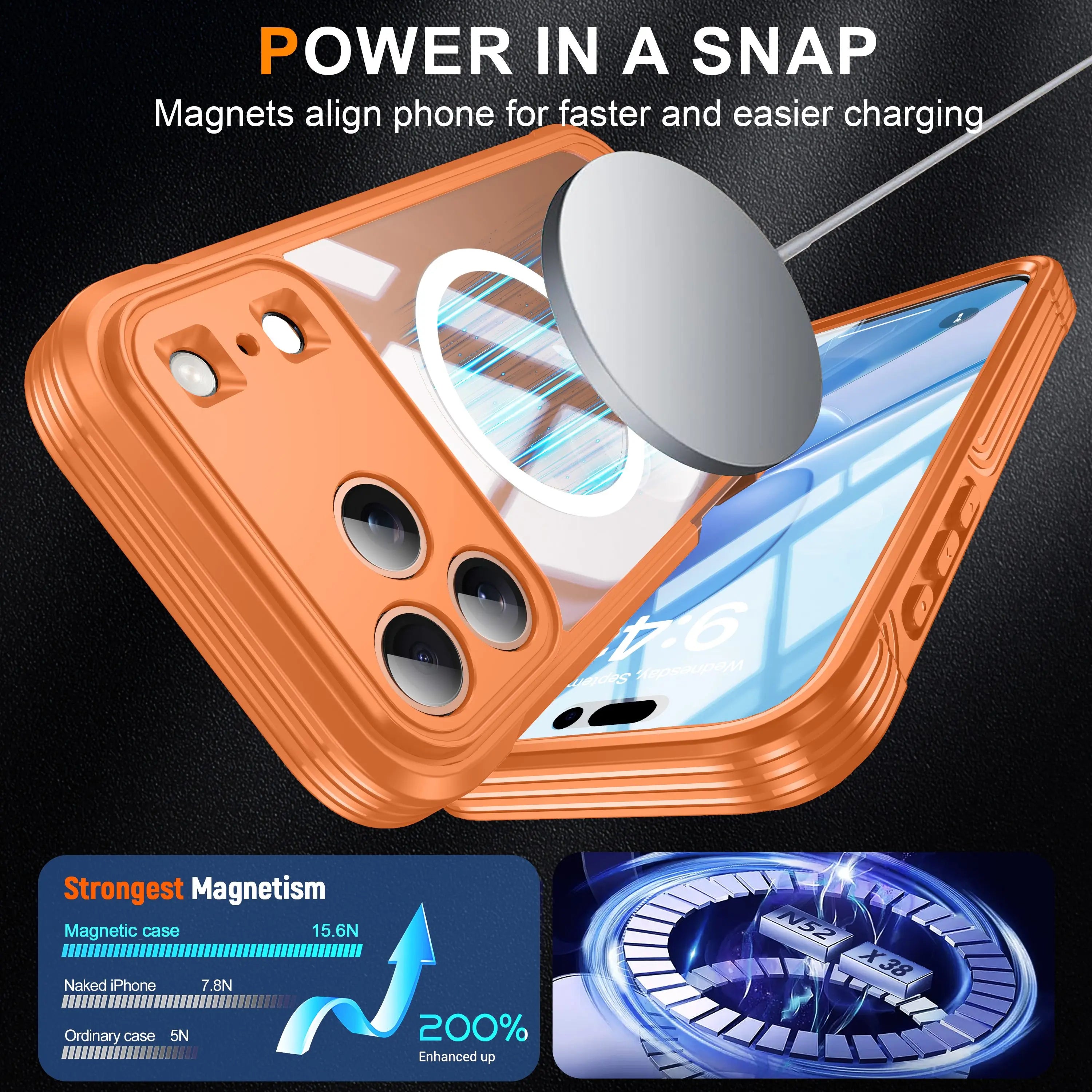 🧲📱 Durable Non-Slip Magnetic Wireless Charging Case for iPhone 17 Series