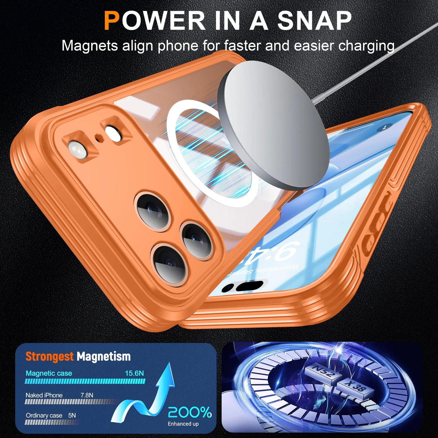 🧲📱 Durable Non-Slip Magnetic Wireless Charging Case for iPhone 17 Series