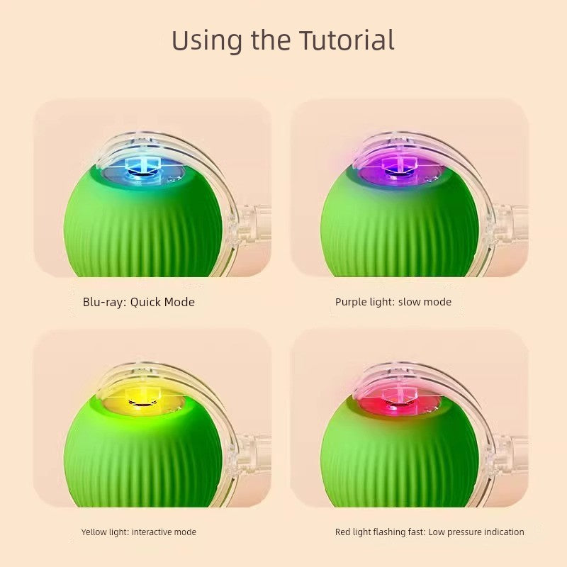 🐾 Cat Intelligent Dodgeball 🎾 Automatic Funny Cat Ball 🐱 Electric Interactive Toy ⚡ Bite & Fall Resistant 💪 Type‑C Charging 🔋