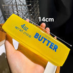 Jumbo Butter Squishy Fidget Toy – Transparent Squeeze Stress Relief