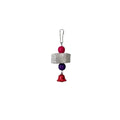 🦜🐿️ Multilayer Lava Rock Chew Toy with Colorful Beads for Small Pets