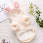 Warm Plush Pet Dog Jacket Coat Bear Pattern Dog Clothes Winter Puppy Costumes
