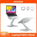 💻🔄 Portable 360° Aluminum Laptop Stand – Foldable Adjustable Holder