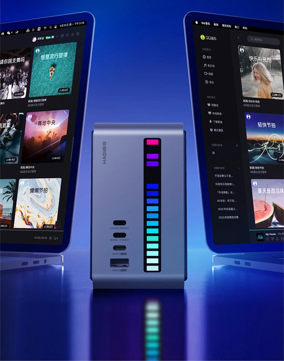 🚀💻 Hagibis USB-C Docking Station – Dual HDMI + M.2 SSD Enclosure (U100 Series)