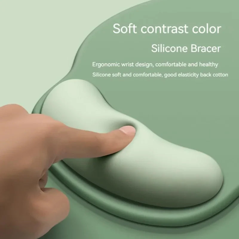 🌈🖱️ Gradient Ergonomic Mouse Pad with Wrist Support – Non-Slip