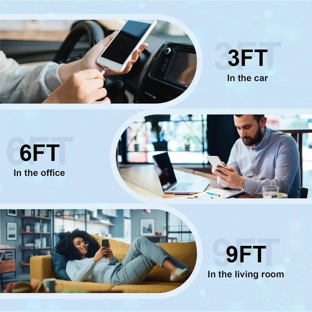 6-Pack Apple MFi Certified Lightning Fast Charging Cables (3/3/6/6/6/9FT)