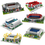 ⚽🏟️ Barcelona Soccer Stadium Micro Blocks – Mini Brick Football Field Architecture Building Set for Adults & Fans