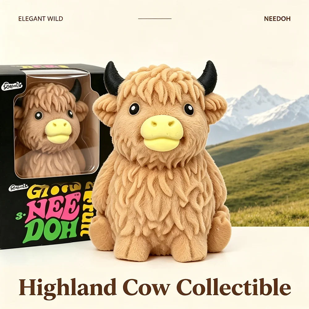 NeeDoh Mountain Cow – Slow-Rise Soft Squeeze Toy