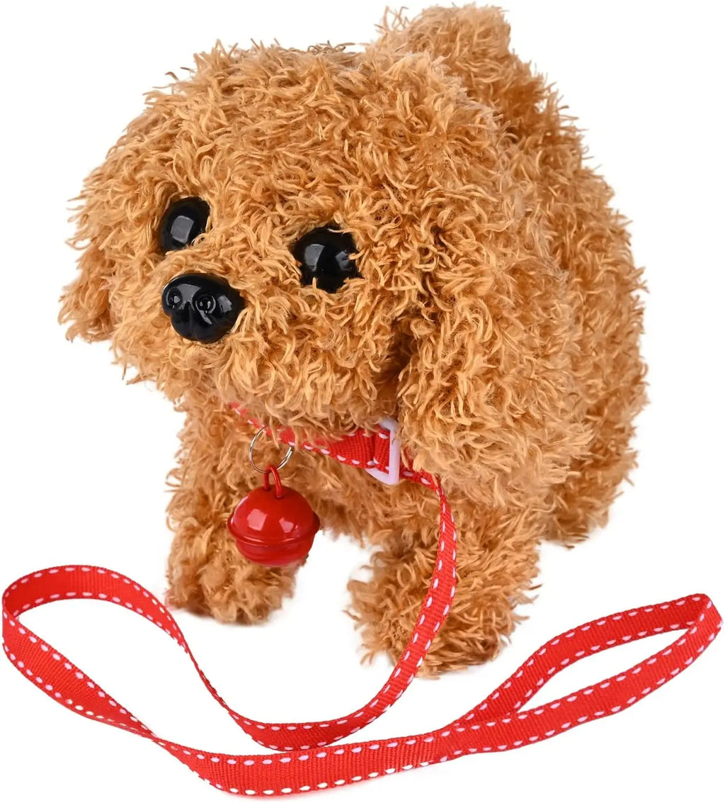 🐶🤖 7" Electric Walking Puppy Plush Toy – Interactive Robot Dog with Barking & Tail Wagging