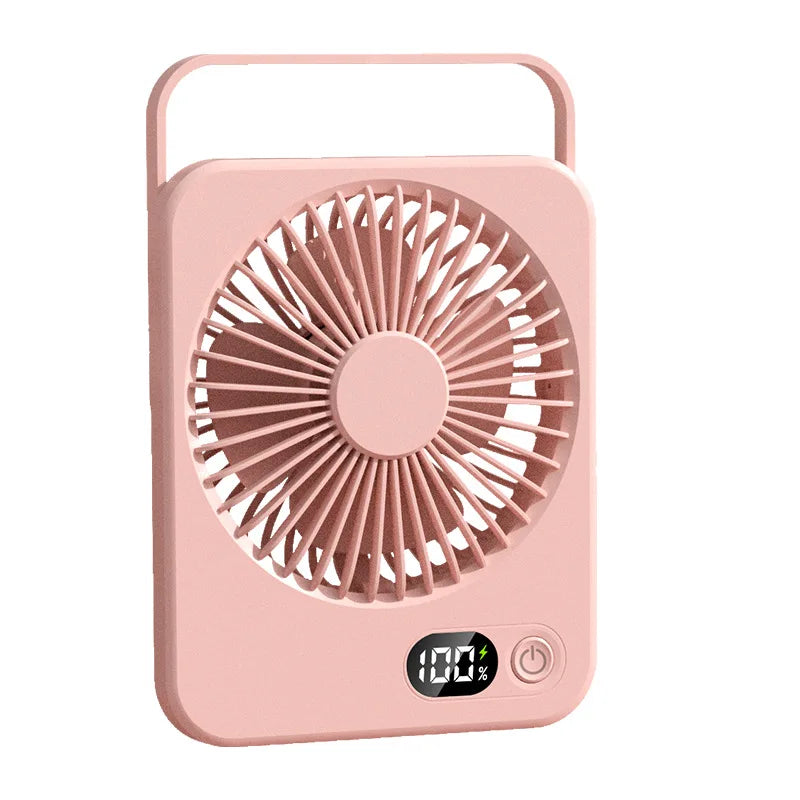 🌬️📱 Xiaomi Portable Desk Fan – 5 Speeds Ultra Quiet with Power Display