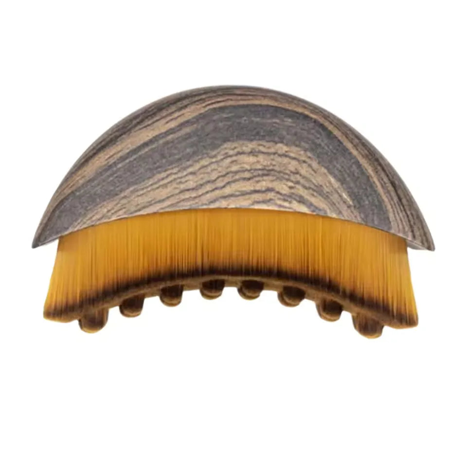 ✨💆‍♀️ Contour Facial Brush for Manual Lymphatic Drainage | Ergonomic Facial Cleansing & Shaping Brush 🌿 | Soft Durable Bristles Massager