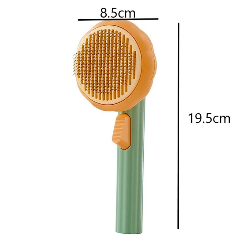 Cat Brush Comb Pet Pumpkin Comb For Dogs Cats Dog Hair Remover Brush Pet Hair Shedding Self Cleaning Comb Pet Grooming Tools