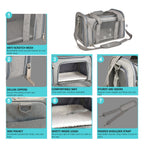 Soft Pet Carrier Backpack – Small Dog & Cat Travel Bag