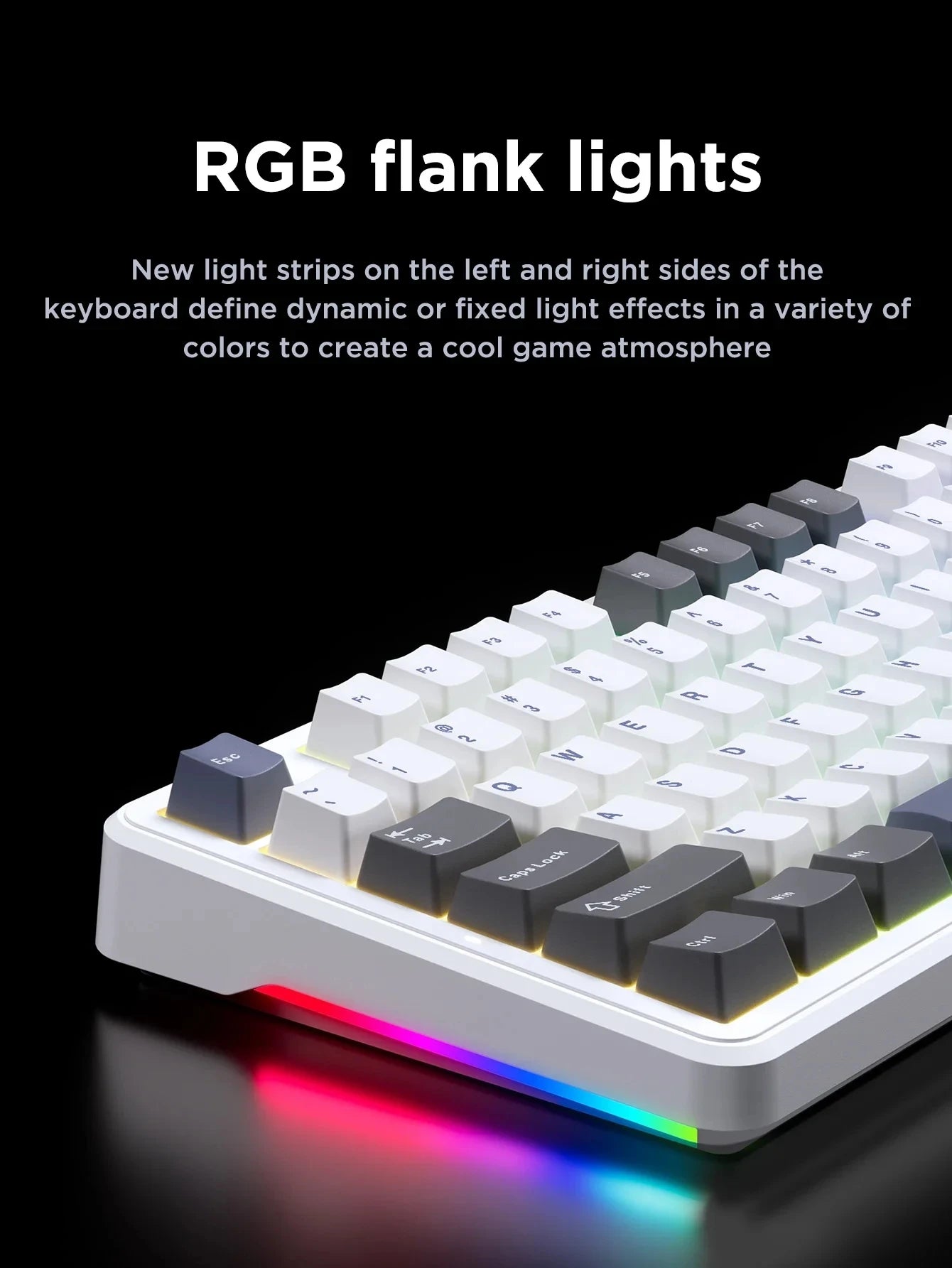AULA F87 Pro Mechanical Keyboard – Tri-Mode Wireless RGB 87-Key