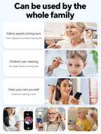 👂✨ Generation 2 Visual Ear Wax Cleaner Camera | Safe Earwax Removal Endoscope Tool 📷 | Smart Ear Cleaning Device – Black & White