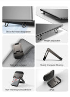 💻📐 Baseus Foldable Laptop Stand – Adjustable Portable Cooling Riser