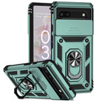 Slide Camera Armor Case with Magnetic Ring Holder for Google Pixel