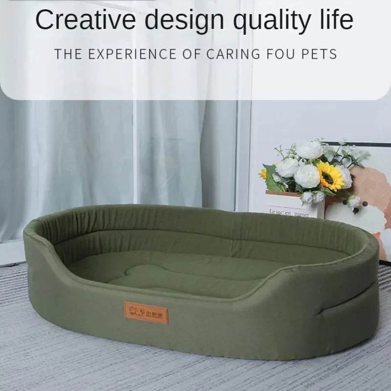 🐾🛏️ Winter Fluffy Dog Cushion Sofa Bed – Large & Medium Pets