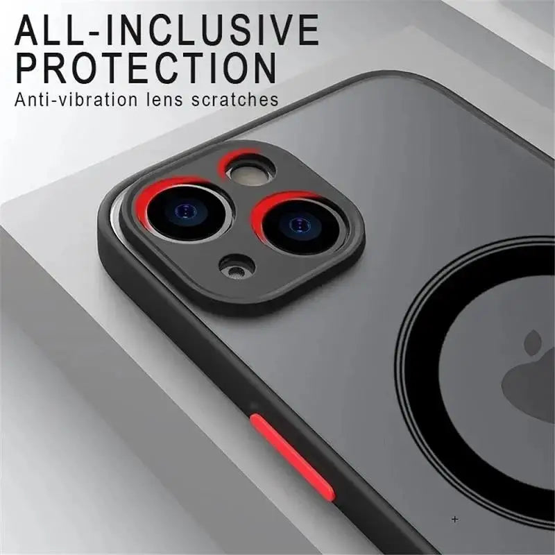 Luxury Matte Armor Magnetic MagSafe Case for iPhone 15 / 16 / 14 / 13 / 12 / 11