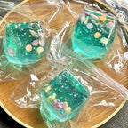 Blue Sea Cube Squishy Toy – Transparent Ocean Sensory Fidget