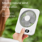 🌬️📱 Xiaomi Portable Desk Fan – 5 Speeds Ultra Quiet with Power Display