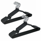 👔✨ 10pcs Non-Slip Coated Metal Suit Hangers | Heavy-Duty Traceless Shirt Hangers 🧥 | Simple & Multifunctional Closet Hangers