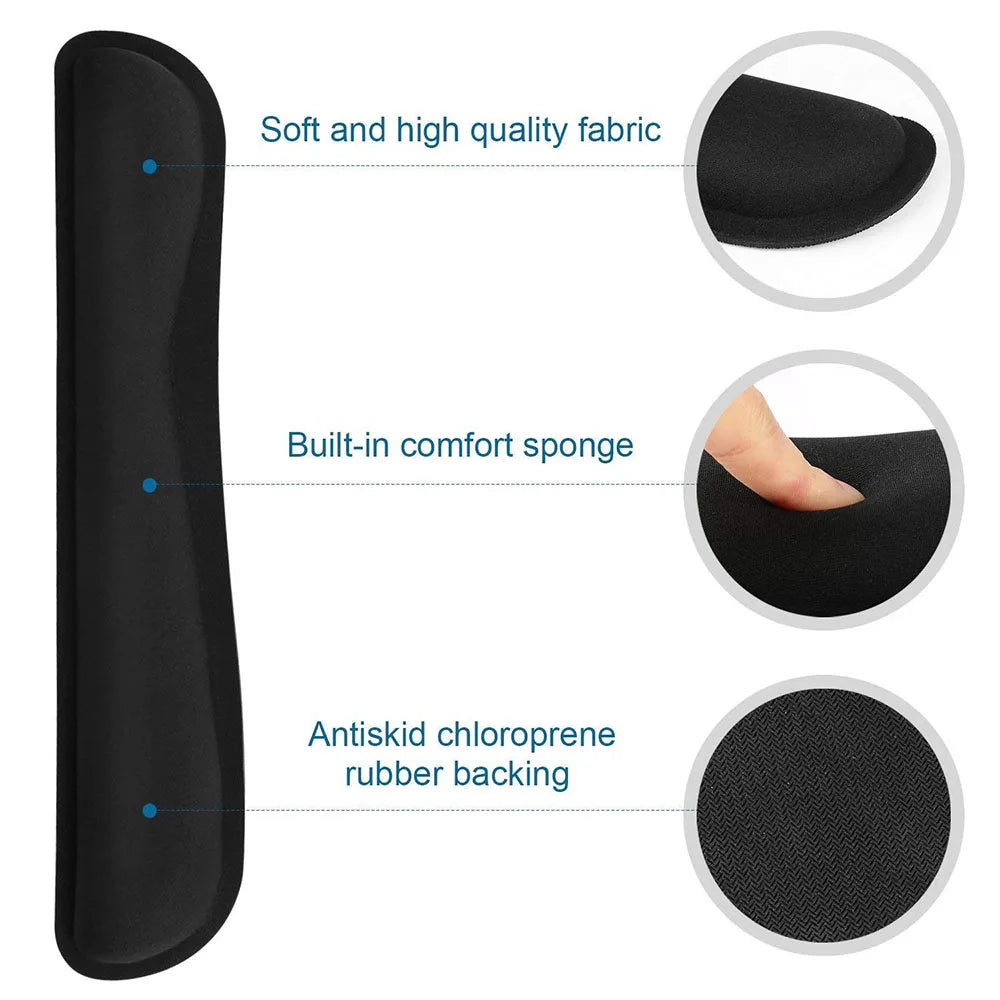 ⌨️🖱️ Widen Memory Foam Wrist Rest Set – Keyboard & Mouse Support