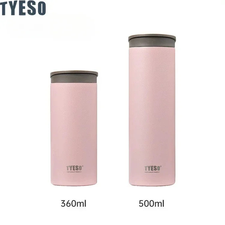TYESO Vacuum Flask Stainless Steel – Leakproof Insulated Travel Mug Coffee Cup ☕✨