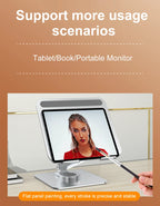 💻🔄 Portable 360° Aluminum Laptop Stand – Foldable Adjustable Holder