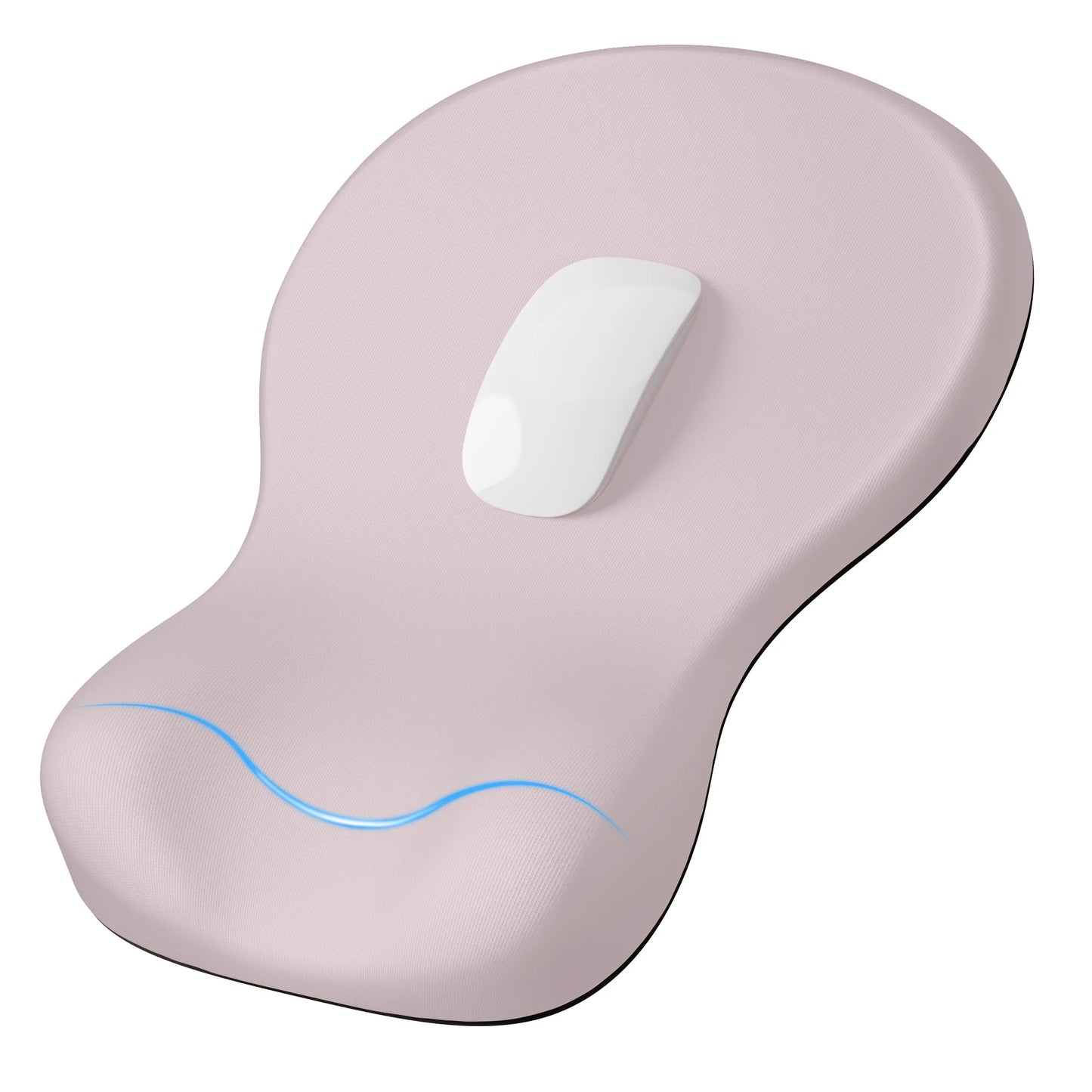 🖱️🖤 Ergonomic Mouse Pad with Wrist Rest – Non-Slip Hard Base