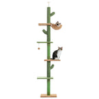 🌵🐱 5-Tier Floor-to-Ceiling Cat Tree – Cactus Climbing Tower