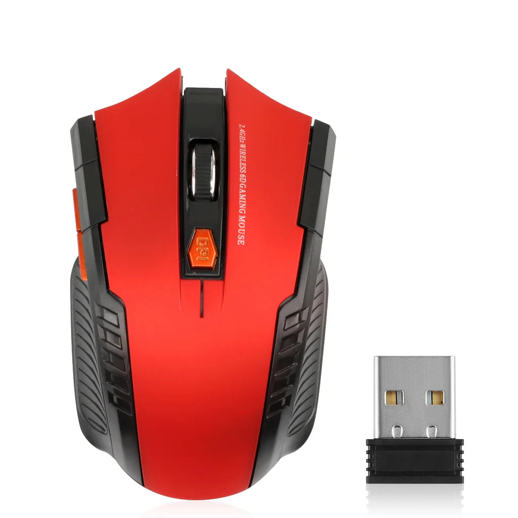 🖱️⚡ 2.4G Wireless Mouse 1600DPI – 6 Button Optical Gamer Mouse