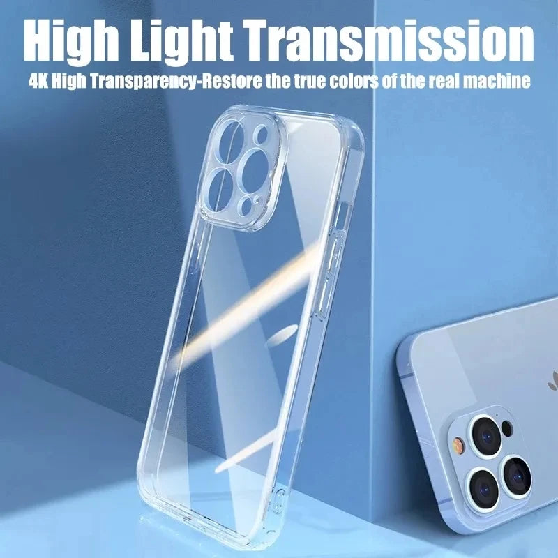 Transparent Soft TPU Silicone Case for iPhone – Clear Back Cover