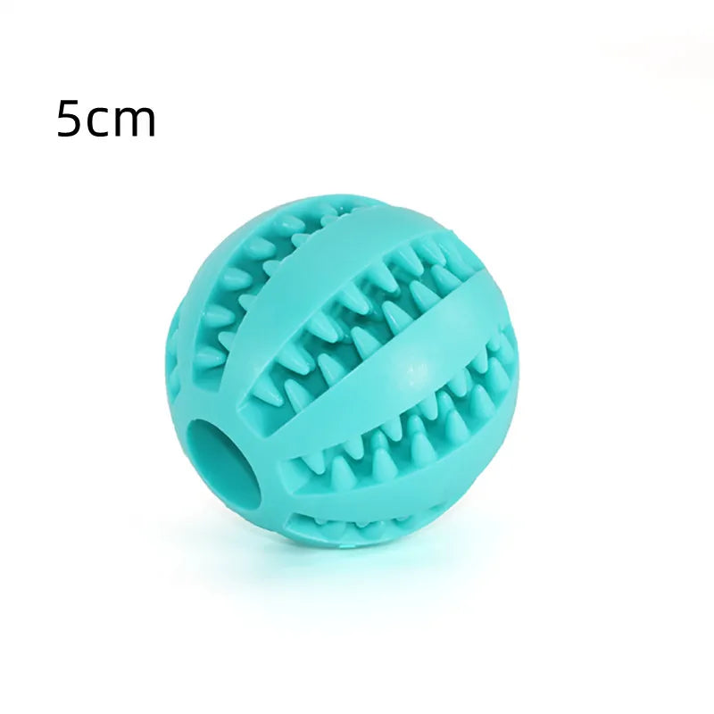 Natural Rubber Dog Chew Toy Ball – Extra-Tough Interactive Treat & Tooth Cleaning Ball 2