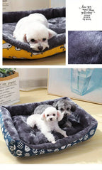 🛋️🐾 Winter Plush Pet Bed Sofa – Cozy Dog & Cat Mat