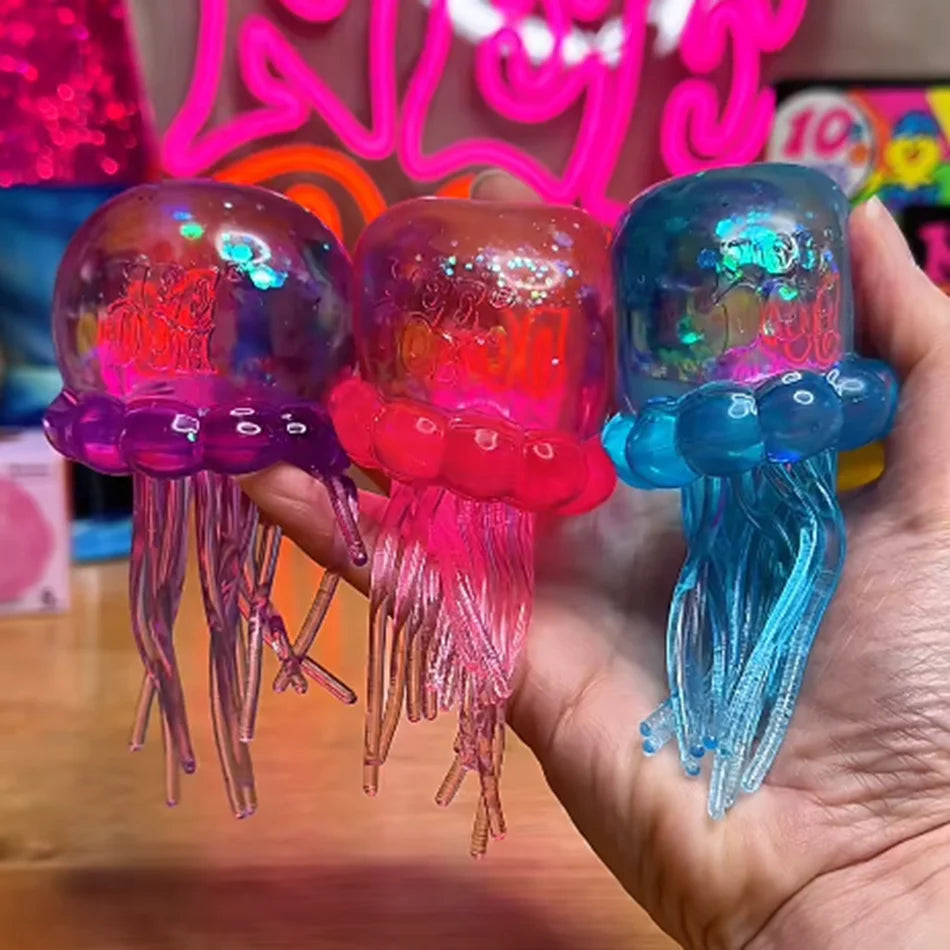 Jellyfish Squishy Fidget Toy – Soft Octopus & Squid Sensory Squeeze Toy