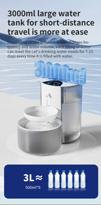 💧🐾 Smart Wireless Automatic Pet Water Dispenser – Rechargeable Fountain