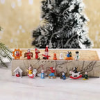 Wooden Christmas Tree Ornaments – Small Festive Pendant Décor