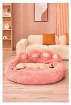 🐾🛏️ Fluffy Winter Dog Bed – Plush Kennel Sofa Cushion