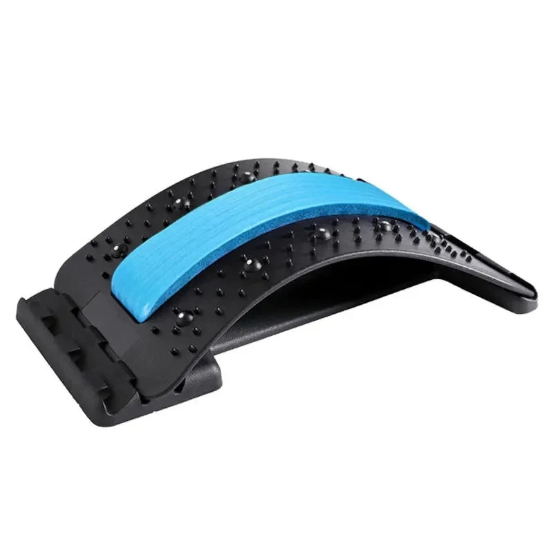 Multi-Level Back Stretcher – Adjustable Lumbar & Cervical Spine Support Massager for Pain Relief💆‍♂️🌈