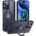 Matte Magnetic Ring Stand Case for iPhone – Ultra Slim Cover