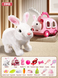 🐰🎶 Walking Rabbit Plush Toy – Interactive Moving & Sound Bunny That Dances | Educational Crawling Toy for Kids 3+