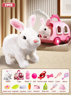 🐰🎶 Walking Rabbit Plush Toy – Interactive Moving & Sound Bunny That Dances | Educational Crawling Toy for Kids 3+