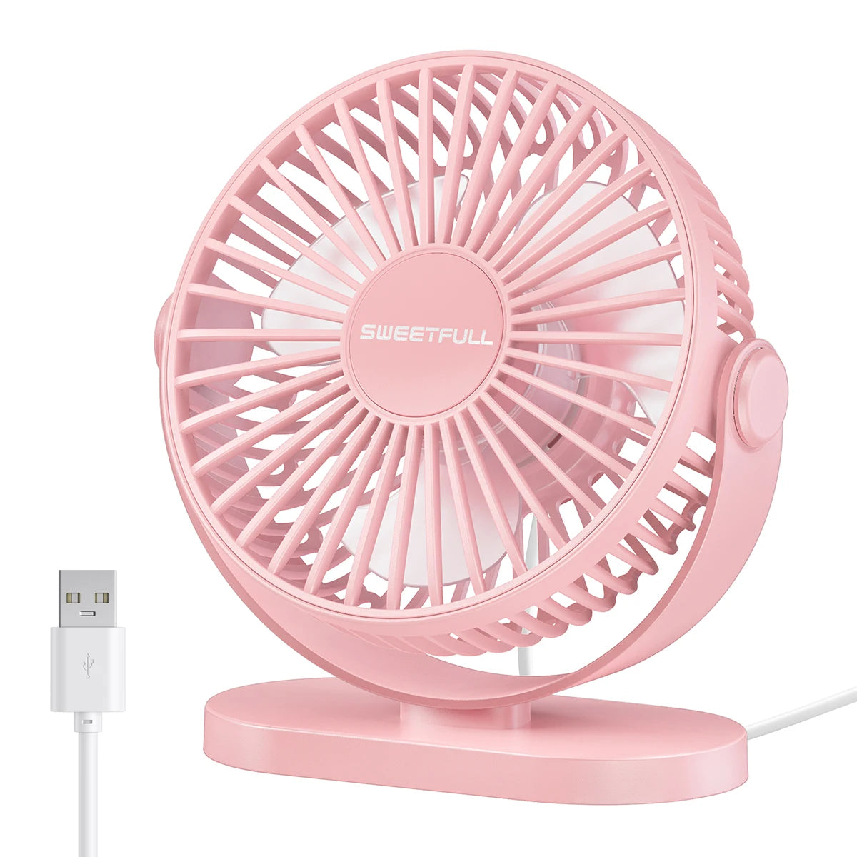 🌬️💻 Portable USB Electric Fan – 3 Speed Silent Mini Cooler