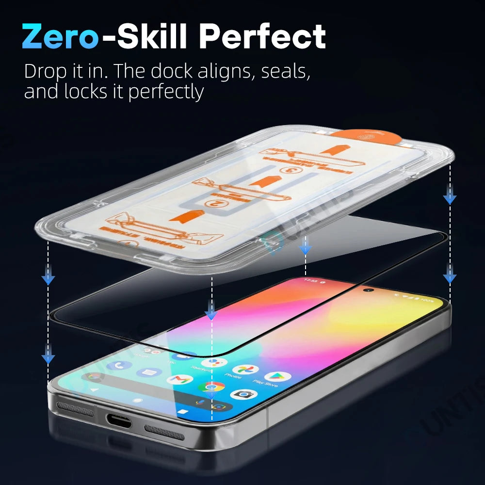 9H Tempered Glass Screen Protector with Dust-Free Install Box for Google Pixel