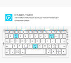 ⌨️📱 BOW Mini Folding Bluetooth Keyboard – 3 Device Support with Stand