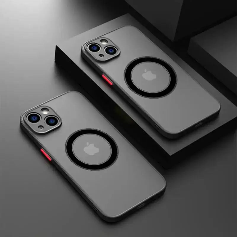 Luxury Matte Armor Magnetic MagSafe Case for iPhone 15 / 16 / 14 / 13 / 12 / 11