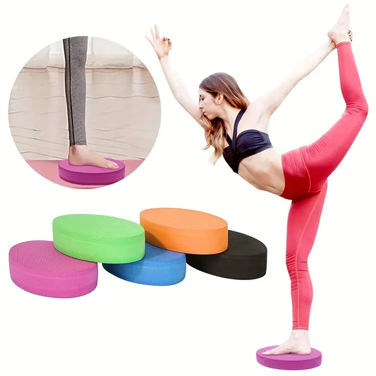 Yoga Balance Mat – Elliptical Massage Fitness Mat for Stability, Training & Support🧘‍♀️🌿